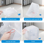 Umetass 2 Pack-2.6 Gallon Collapsible Water Container With Spigot, Foldable Cube Water Jugs Portable Water Storage For Outdoors
