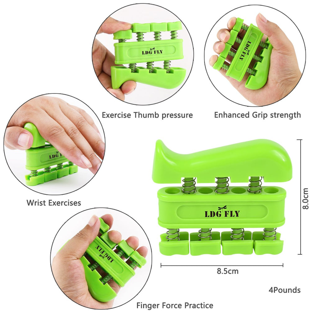 Hand Grip Strengthener Kit With Finger Exerciser, Finger Stretchers, Adjustable Hand Gripper And Exercise Rings, Strength Traine