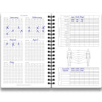 Fitness Journal & Workout Planner - Designed By Experts Gym Notebook, Workout Tracker, Exercise Log Book For Men Women - Blue