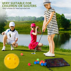 Kiseer 90 Pack Colorful Plastic Practice Golf Balls Airflow Hollow Training Golf Balls With Nylon Mesh Golf Ball Bags For Drivin