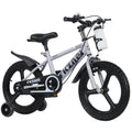 16 inch Kids Bike with with glow-in-the-dark Training Wheels, aluminum alloy wheel hub,kettle, Adjustable Seats,This childrens 
