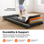 Walking Pad Smart With App, 3-In-1 Under Desk Treadmill For Home And Office, 2.5 Hp Portable Walking Jogging Running Machine Wit
