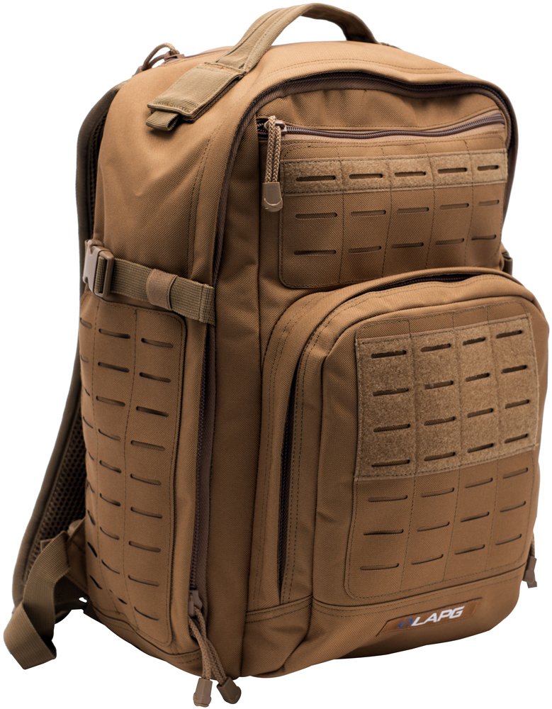 Lapg Atlas 12 Hour Tactical Backpack For Men & Women, Survival Gear Bag, Large Hiking Camping Bug Out Backpack, Coyote