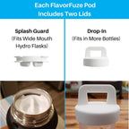 Flavorfuze Pod - Fruit Infuser Insert With Two Lids, Compatible With Hydro Flask, Iron Flask, Takeya, Thermoflask And Similar Wi