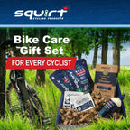 Squirt Bike Care Essentials Kit - Long-Lasting Bike Chain Lube (120Ml), Bike Cleaner Sachets For All Bike Parts, Tire Sealant Po
