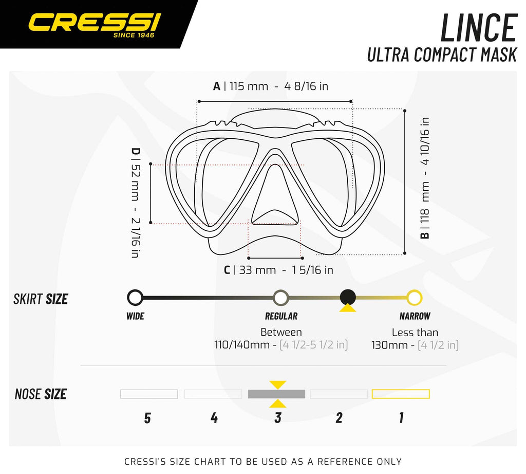 Cressi Lince, Black/Black