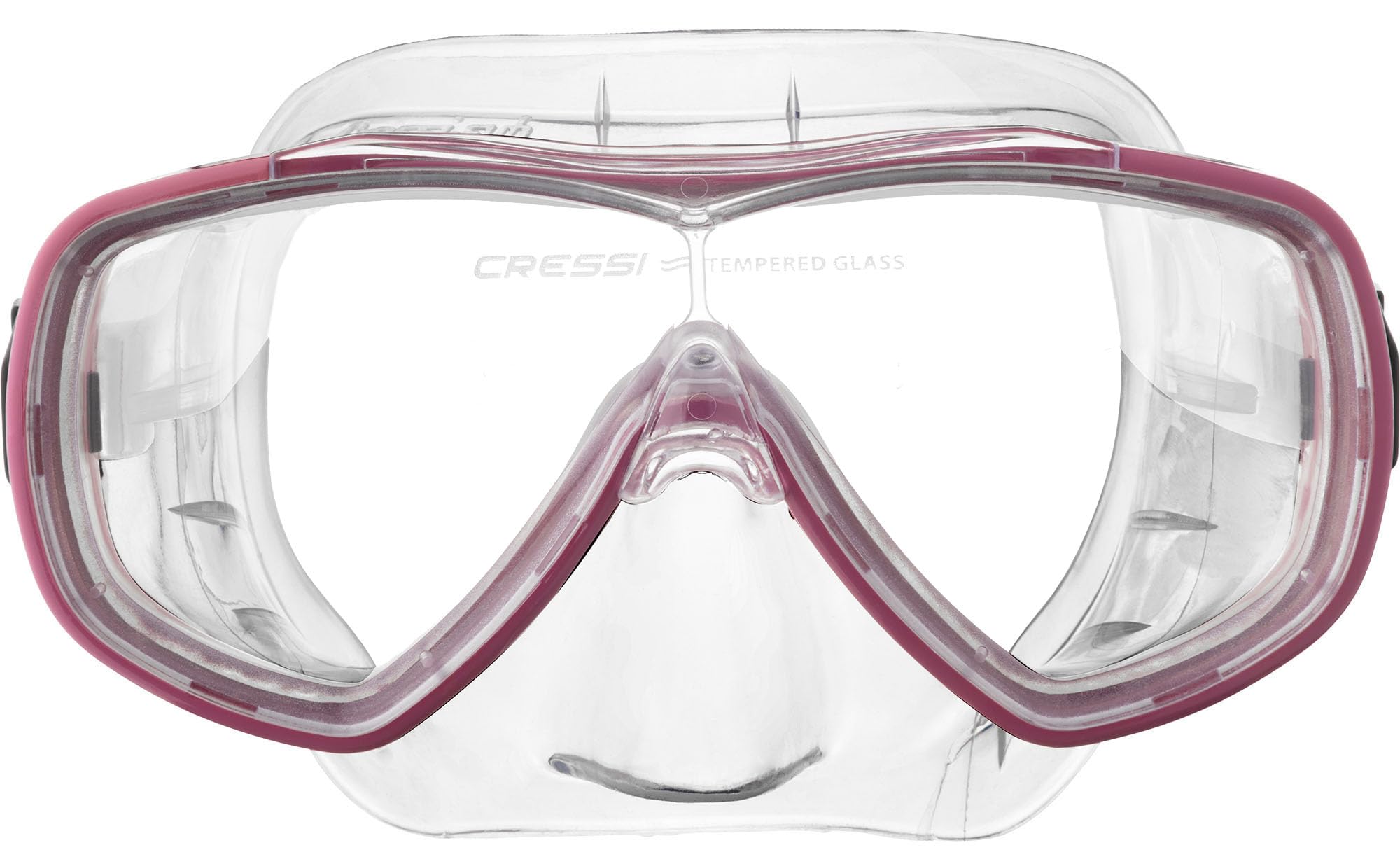 Cressi Onda Mono-Lens Masks, Clear/Pink