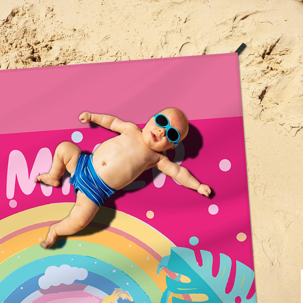 Dpwcvm Beach Blanket Waterproof Sandproof Large Beach Mat 79 X 83 For 2-4 Adults Sand Free Mat Quick Drying,Lightweight & Durabl