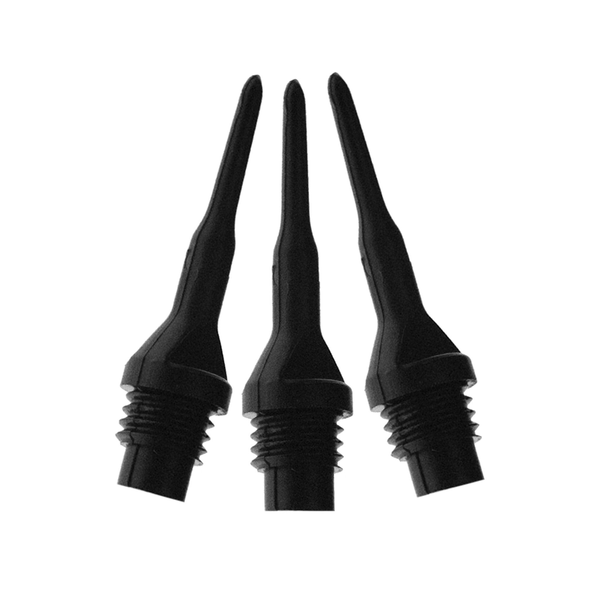 Viper by GLD Products Dart Accessory: Tufflex II 1/4 Thread Soft Tip Dart Points, Black, 100 Pack (37-1607-01)