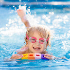 RUIGAO Kids Swim Goggles Age 2-6, Toddler Goggles No Hair Pull,UV Protection/Anti Fog/Padded HeadBand (1PK Extra - Pink Princess