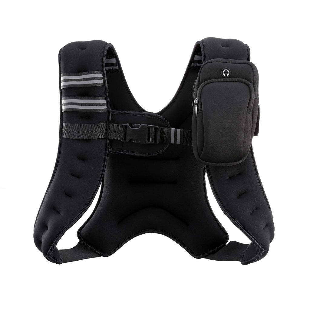 Zelus Weighted Vest 12Lb Weight Vest With Reflective Stripe For Workout, Strength Training, Running, Fitness, Muscle Building, W