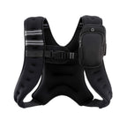Zelus Weighted Vest 12Lb Weight Vest With Reflective Stripe For Workout, Strength Training, Running, Fitness, Muscle Building, W