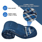 Kingcamp Kids Sleeping Bag Flannel Lined Cold Weather 3-4 Season Sleeping Bag For Teens Youth Child Boys Girls Camping Hiking Ba