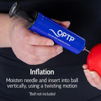 Optp Needle Inflating Pump - Exercise Ball Pump With Needle For Small To Medium-Sized Exercise And Massage Balls, Portable Ball