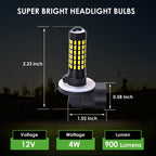 10L0L Golf Cart Headlight Bulb Lights For Ezgo Club Car Ds Precedent, Super Bright Fog Light Bulbs Golf Cart Light Kit White(Mus
