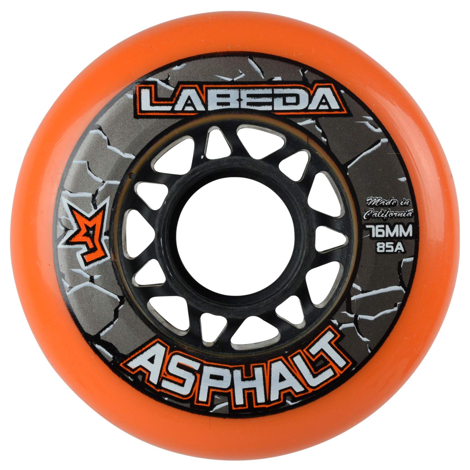 Labeda Wheels Roller Hockey Gripper Asphalt Hilo 4-76Mm Wheels/4-80Mm Wheels