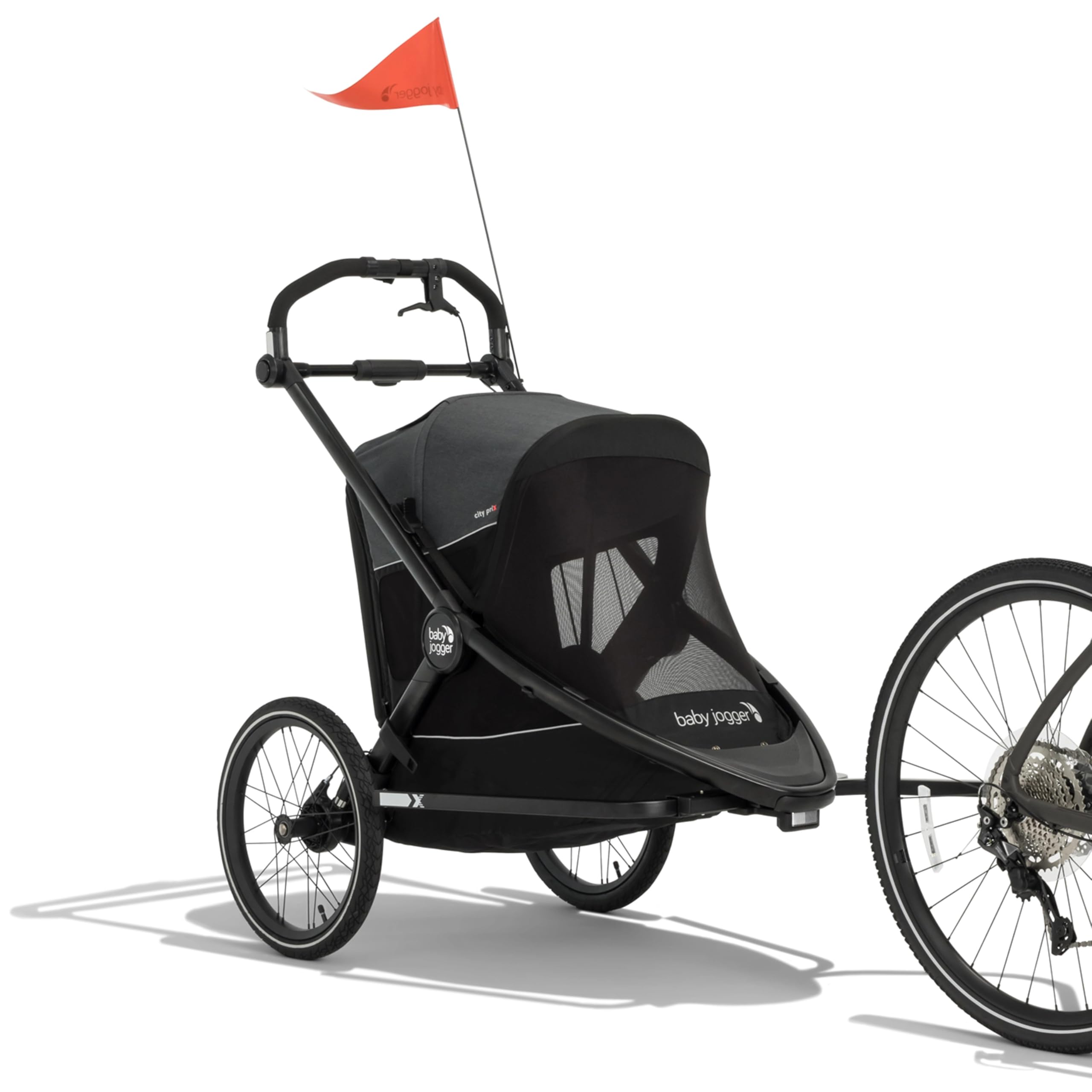Baby Jogger Bike Trailer Bundle - Includes City Prix Jogger, Bike Trailer Conversion Kit, Weather Shield, and Bug/Sun Shield
