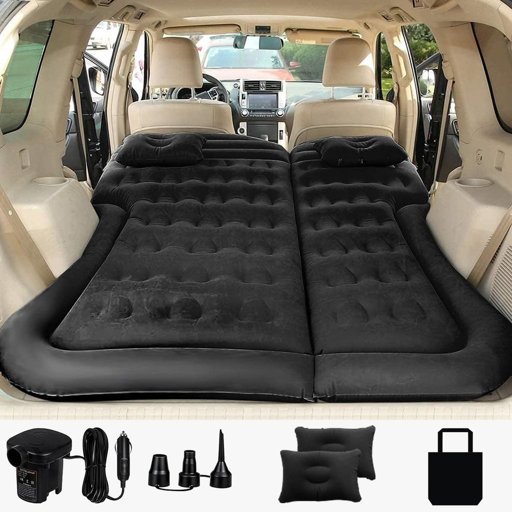 Saygogo Suv Air Mattress Camping Bed Cushion Pillow Inflatable Thickened Car Air Bed Mattress With Electric Air Pump Portable Sl