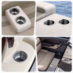 Marinebaby 4Pcs Stainless Steel Cup Drink Holder With Drain Marine Boat Cup Holder Insert Rv Camper