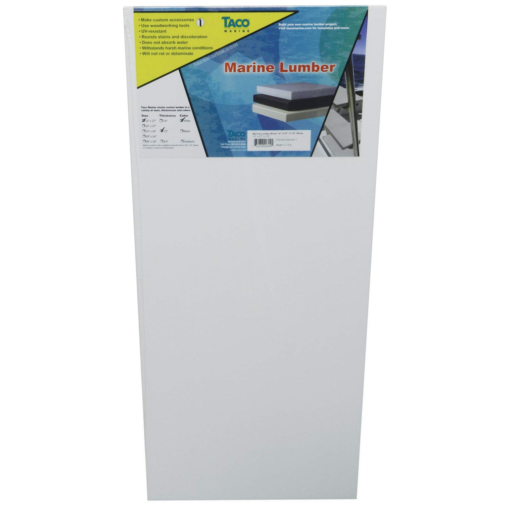 Kingstarboard Marine Lumber, 27''W X 12   L X 3/4    Thk, White