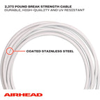 Airhead Self Centering Cable Tow Harness For 1-2 Rider Towable Tubes, Water Skis And Wakeboards, 14-Feet