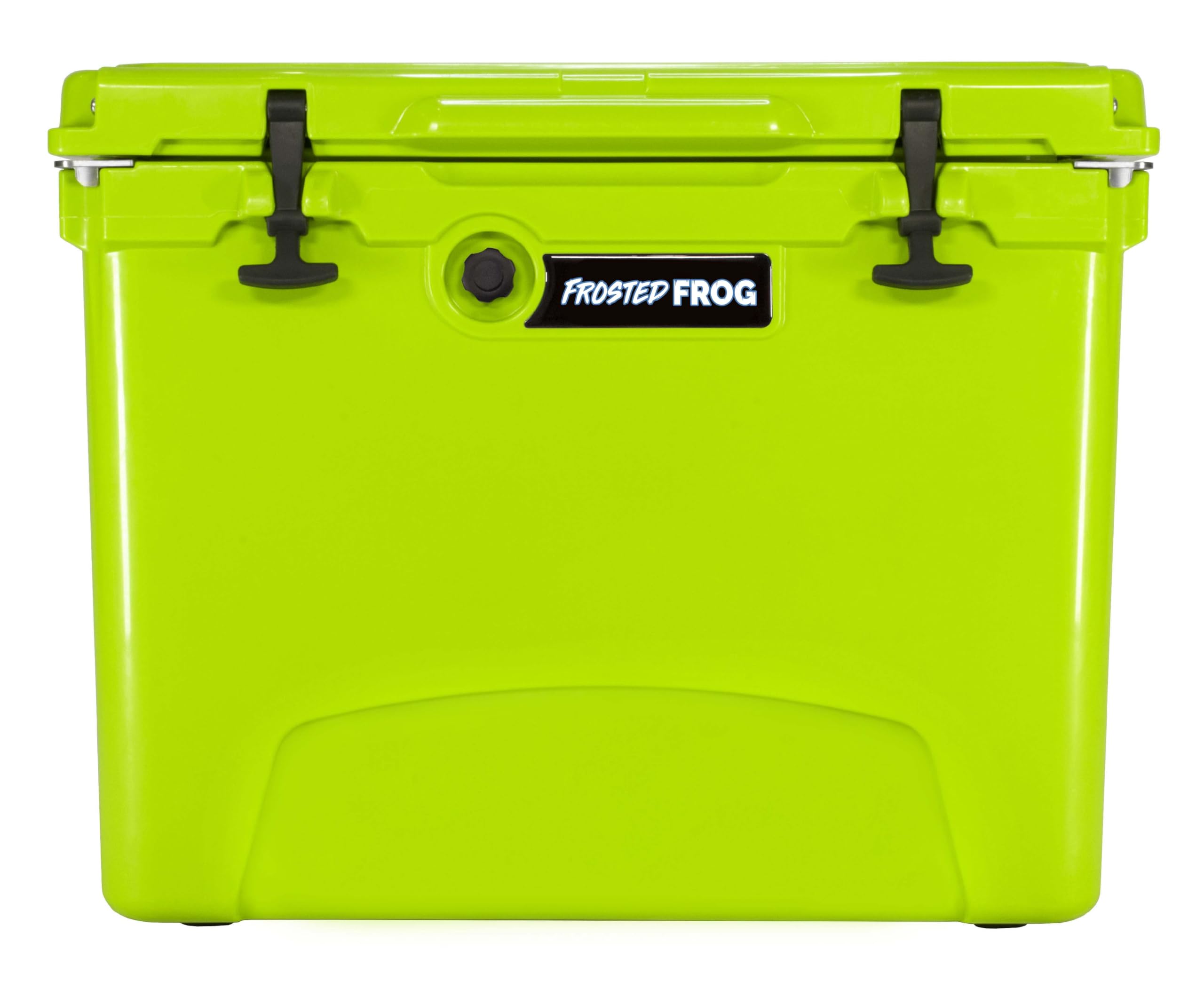 Frosted Frog Original Green 60 Quart Ice Chest Heavy Duty High Performance Roto-Molded Commercial Grade Insulated Cooler With Te