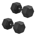 CAP Barbell 70 LB Rubber Coated Hex Dumbbell Hand Weight with Padded Grip - Pair | Comfort Grip
