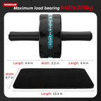 VINSGUIR Ab Roller Wheel, Abs & Core Workout Equipment for Home Gym with Knee Pad Accessories, Abdominal Wheel for Full-body Str