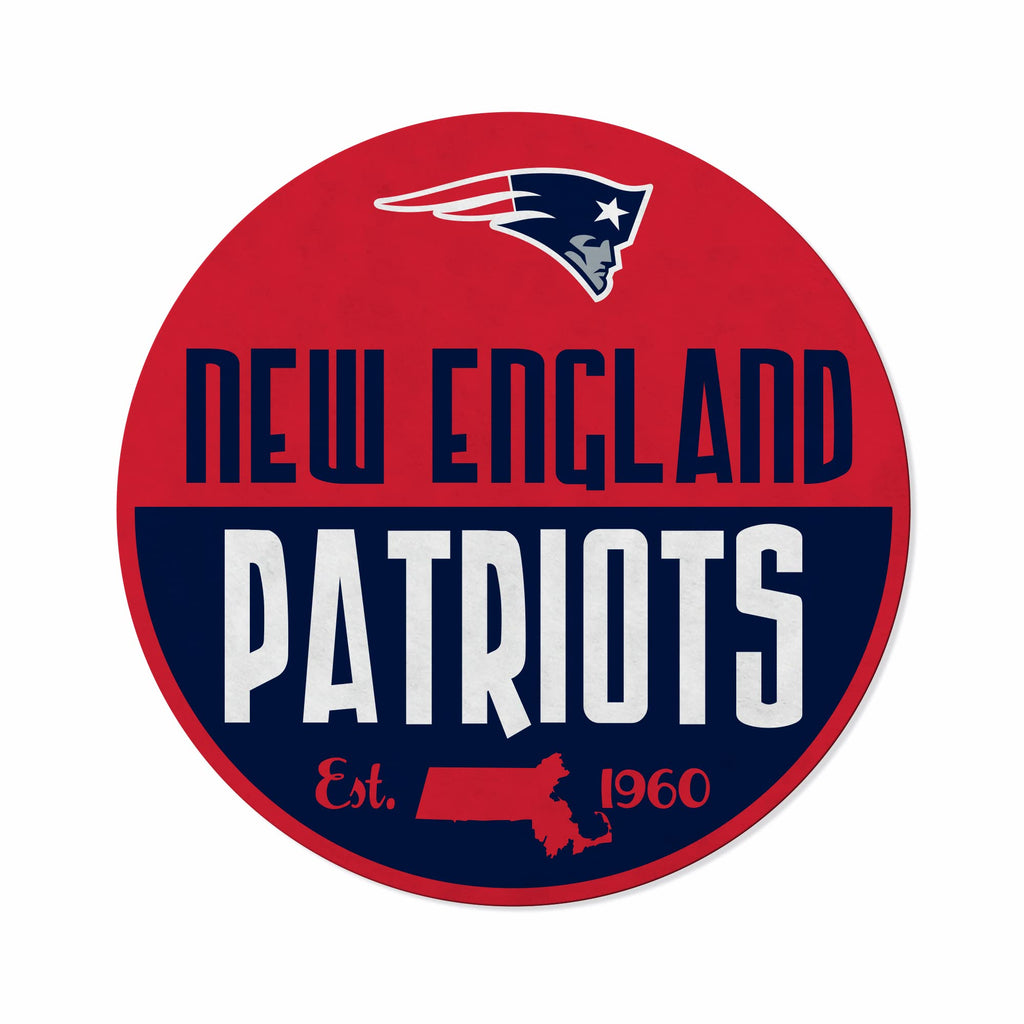 Rico Industries Nfl Football New England Patriots Classic Shape Cut Pennant - Home And Living Room D  Cor - Soft Felt Ez To Hang