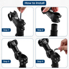 Triwonder Bike Stem 25.4 31.8 Adjustable 60 Degree 90Mm 110Mm 130Mm Bike Handlebar Extender Stem Riser Bicycle Handle Bar Extens