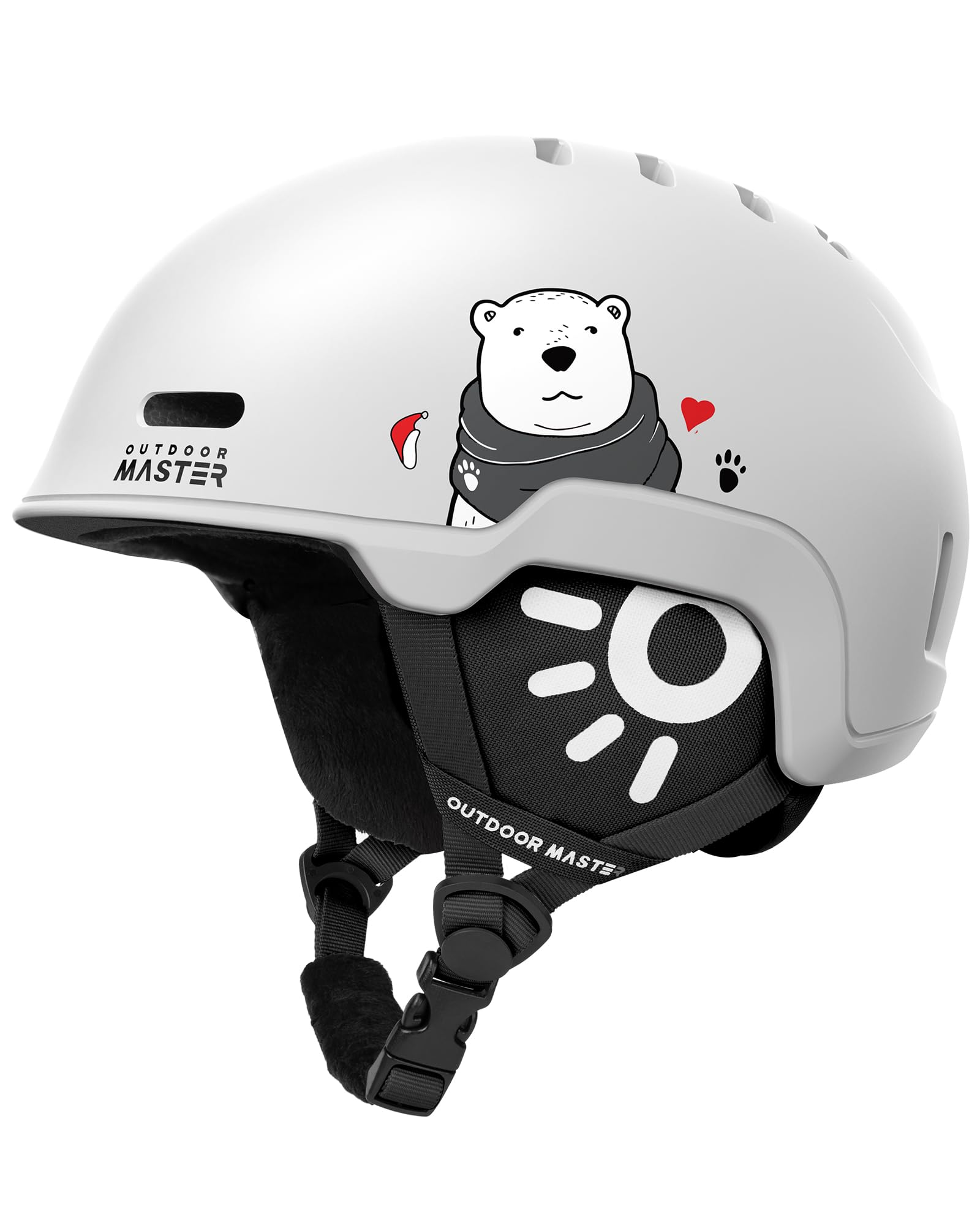OutdoorMaster Kids Ski & Snowboard Helmet, Durable PC Shell, EPS Foam & 12 Vents, Dial Fit, Certified Snow Sport Helmet