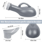 1000Ml Portable Urinal Bottle, Spill Proof Urinals For Men And Women, Ideal For Travel, Camping, Car And Emergency Use - Reusabl