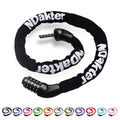 Ndakter Bike Chain Lock, 5 Digit Combination Heavy Duty Anti Theft Bicycle Chain Lock, Security Resettable Bike Locks For Bike, 