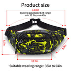 Nsyoomh Fanny Packs For Women & Men, 5-Zipper Pockets Waist Bag, Belt Bag For Running Cycling Travel Walking Hiking Fishing Camp