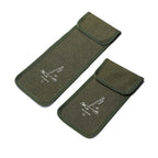 2Pcs Tent Stakes Bags(S+L) Puncture Resistant Tent Peg Storage Bags Large Capacity Waterproof Nail Pouch For Hiking Camping