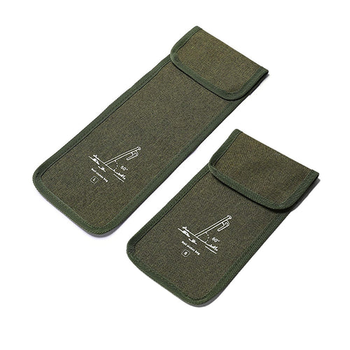 2Pcs Tent Stakes Bags(S+L) Puncture Resistant Tent Peg Storage Bags Large Capacity Waterproof Nail Pouch For Hiking Camping