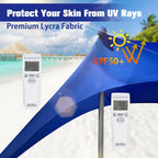 Besuhot Beach Tent Sun Shelter 10X10Ft Beach Shade Canopy With 8 Sandbags, Upf 50+ Protection Beach Shade Canopy, Outdoor Tent F