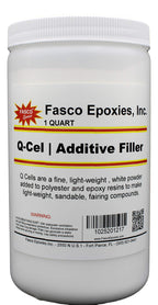 Fasco Epoxies Q-Cel Filler For Boat, Fiberglass, And Surfboard Repairs - Quart