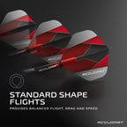Accudart Soft Tip Dart Set 3.0 - Gunmetal Finish Steel Barrel - Hybrid Grip - Polycarbonate Shafts - Standard Shape Flights - Dr