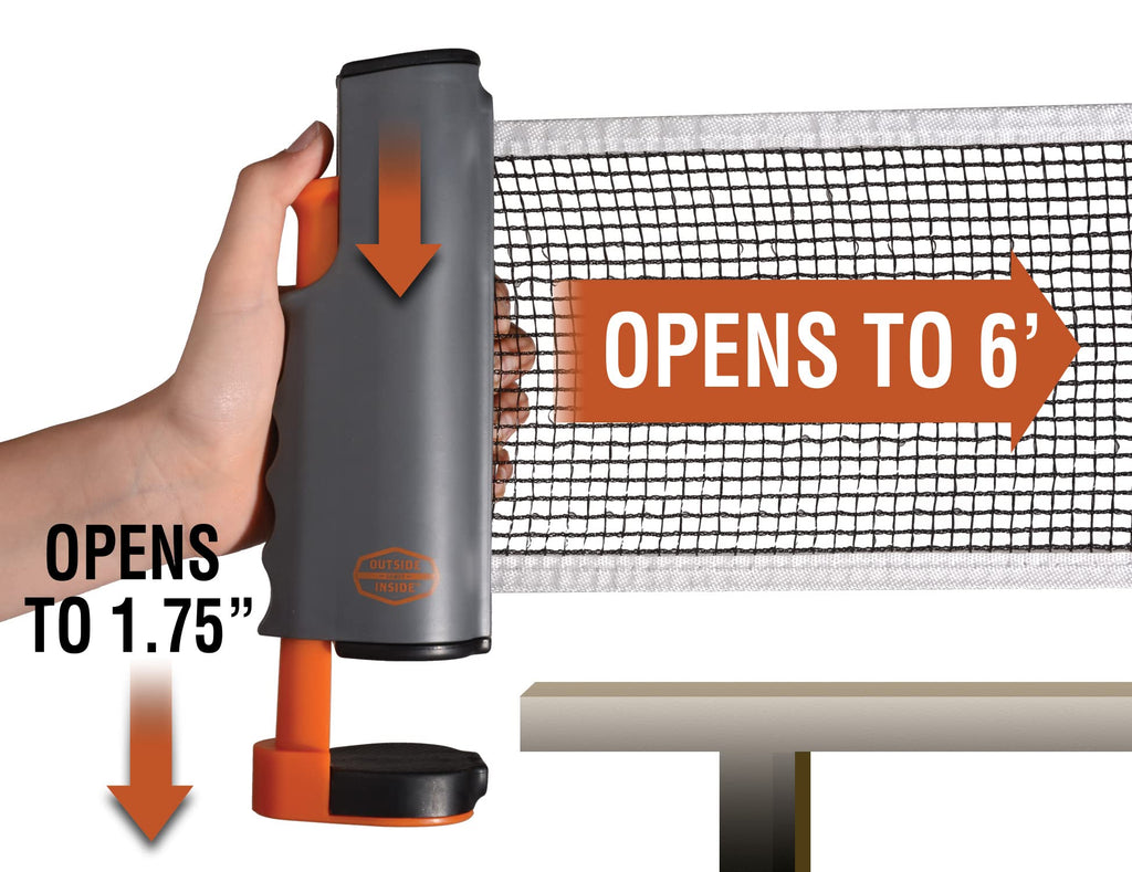 Outside Inside Backpack Travel Ping-Pong Set For Camping, Backyard & Outdoors