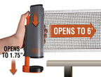 Outside Inside Backpack Travel Ping-Pong Set For Camping, Backyard & Outdoors