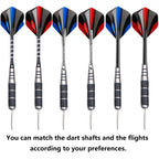 Winsdart Darts Metal Tip Set Professional Metal Darts For Dartboard Steel Tip Darts With Nonslip Iron Barrel Aluminum Dart Shaft