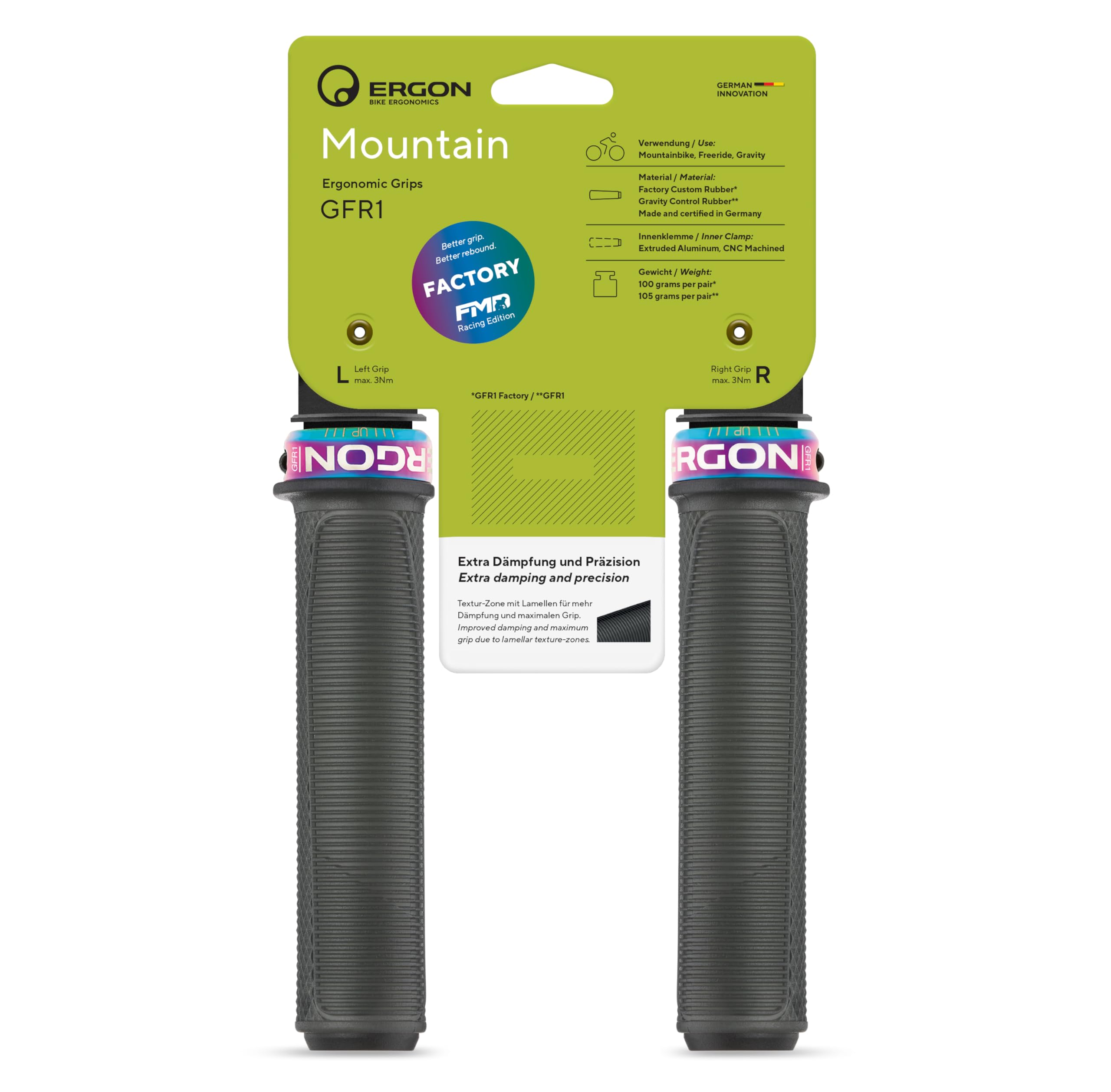 Ergon GFR1 Factory Grips, Oil Slick