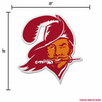 Rico Industries Nfl Football Tampa Bay Buccaneers Retro Shape Cut Pennant - Home And Living Room D  Cor - Soft Felt Ez To Hang