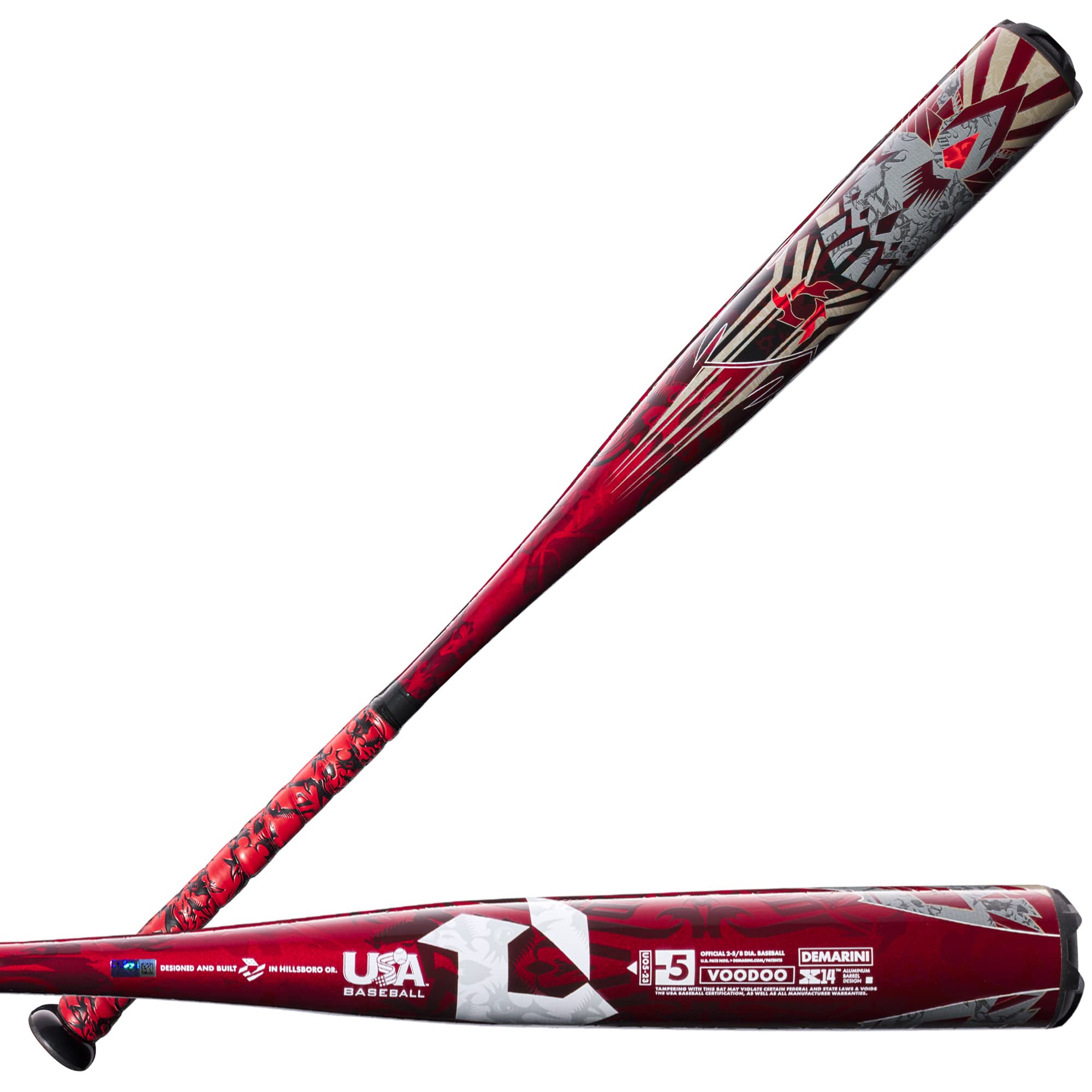 Demarini Voodoo One Piece (-5) Usa Baseball Bat - 32'/27 Oz