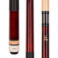 ASKA L2 2-Piece Pool Cue Stick, 58-inches Hard Rock Canadian Maple, 13mm Hard Tip (20-Ounce, Red)