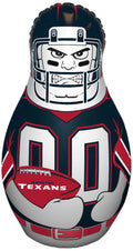 Fremont Die NFL Houston Texans Bop Bag Inflatable Tackle Buddy Punching Bag, Mini: 12 Tall, Team Colors