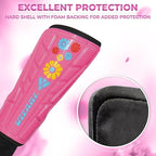 Vizari Blossom Soccer Shin Guards for Kids & Adult with One Pair of Socks - Pink - Vizari Sports