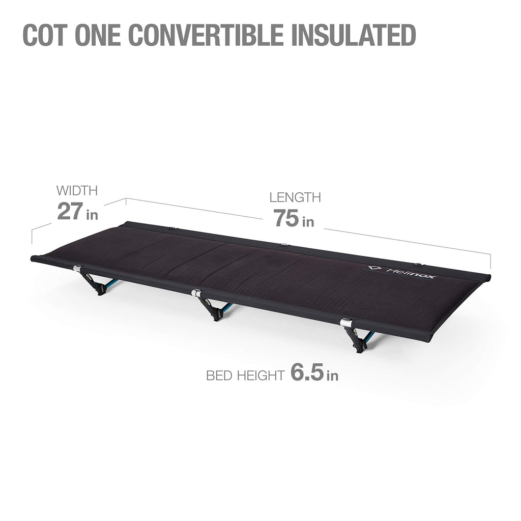 Helinox Cot One Insulated Lightweight, Compact, Collapsible, Portable Four Season Camping Cot (2022)