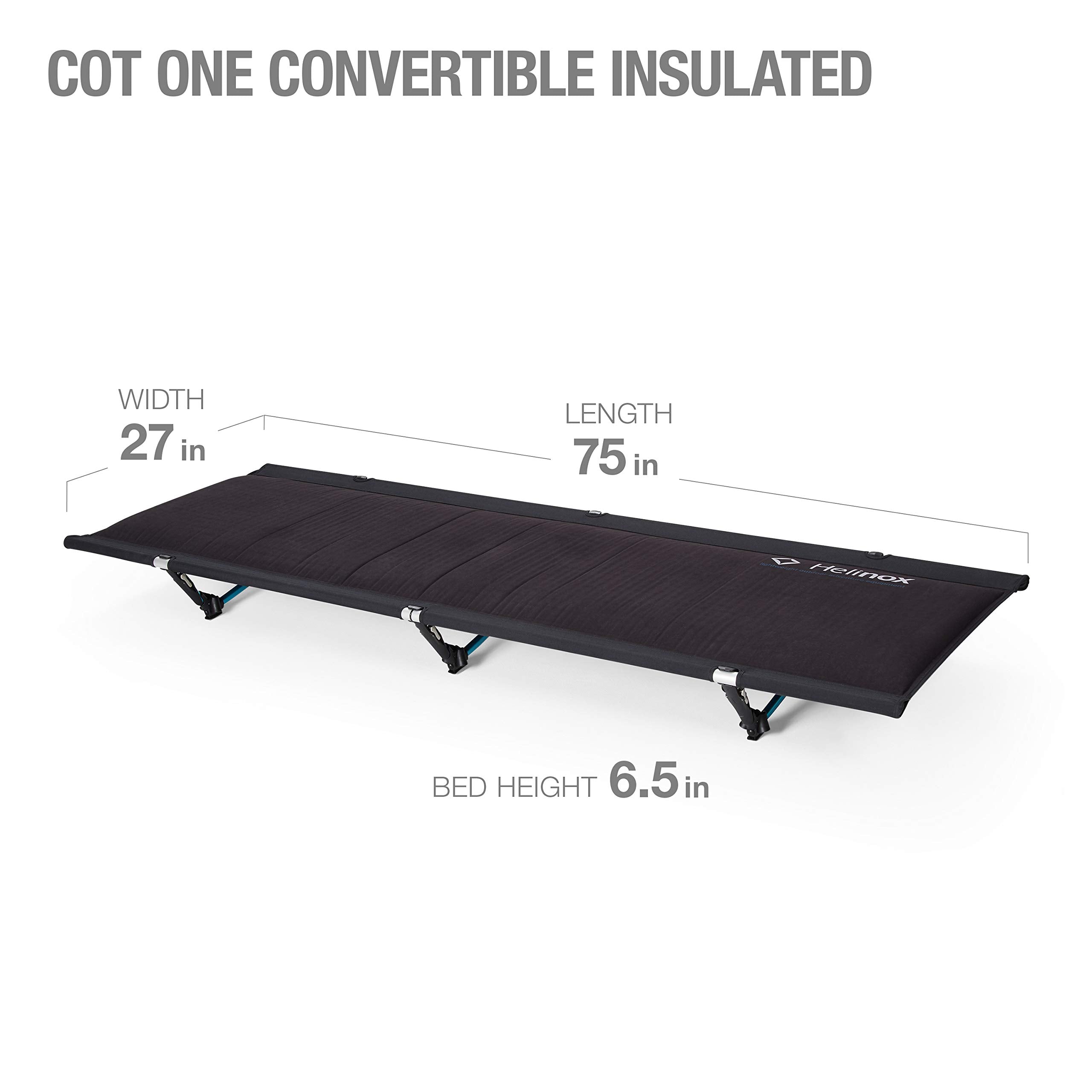 Helinox Cot One Insulated Lightweight, Compact, Collapsible, Portable Four Season Camping Cot (2022)